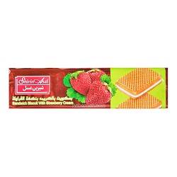 شیرین عسل بیسکوییت کرمدار توت فرنگی 120 گرم